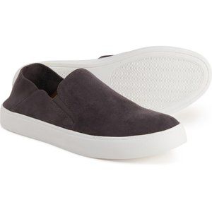 Steve Madden Grey Fayna Suede Slip-Ons